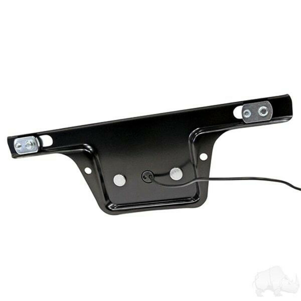 Golf Cart License Plate Bracket w/ Light, Surface Mount