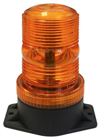 Red Hawk Golf Cart Strobe Light, Amber 12-80VDC