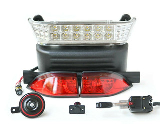 Red Hawk Club Car Precedent Golf Cart Light Kit - Street Legal LEDs