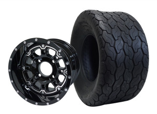 STEELENG 18x8.5-10" Tire/Wheel Combo (18" Tall Premounted)