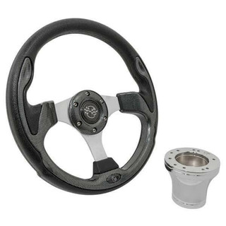 Yamaha G16-Drive2 Golf Cart Rally Steering Wheel Kit - 12.5"