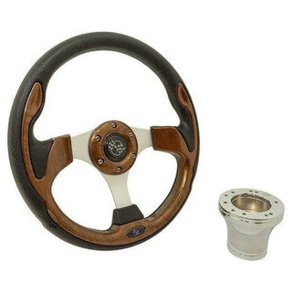 Nivel Yamaha G16-Drive2 Golf Cart Rally Steering Wheel Kit - 12.5