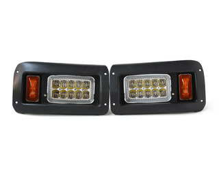 Red Hawk Club Car DS Golf Cart Headlights - LED