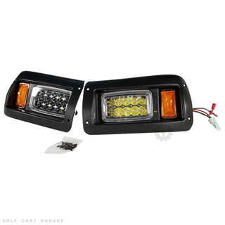Red Hawk Club Car DS Golf Cart Headlights - LED