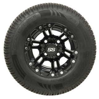 Nivel 10 GTW Specter Matte Black Wheels with 20 Fusion DOT Street Tires - Set of 4