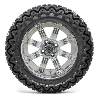 Nivel 14 GTW Tempest Chrome Wheels with 23 Predator A/T Tires - Set of 4