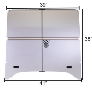 EZGO TXT Folding Tinted 1/4" Windshield for Storm Body Kits 