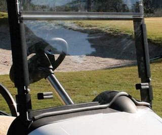 EZGO RXV Tinted Folding Windshield With Trim - 1/4″ Thick Acrylic