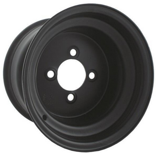 10"Golf Cart Offset Black Wheel 