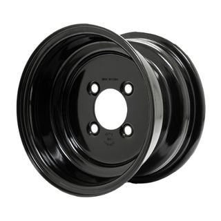 10" GTW Golf Cart Black Steel Wheel (Centered)