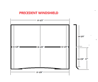 Club Car Precedent Golf Cart Foldable Tinted Windshield