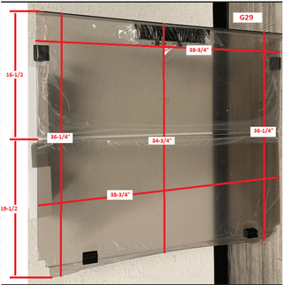 Yamaha G29/Drive Golf Cart Tinted Foldable Windshield