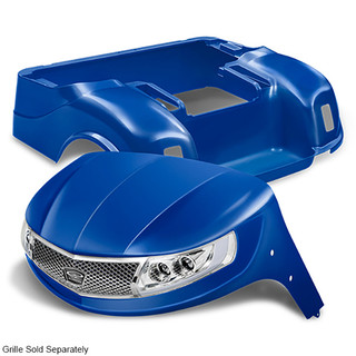 DoubleTake Phoenix Body Kit with Street Legal LED Light Kit, E-Z-Go TXT 96+, Blue