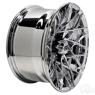 RHOX Golf Cart Wheel RX394, Chrome, 14x7 ET-25