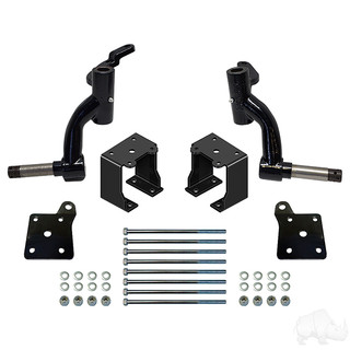 RHOX E-Z-Go TXT Golf Cart 6" Drop Spindle Lift Kit, Gas 19+ with EX1 Engine, Electric 01.5+