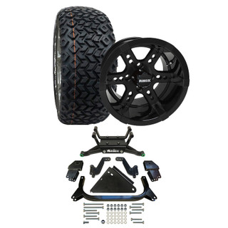 RHOX 10" All-Terrain Wheel/Tire and 3" Lift Kit Bundle - Yamaha G22