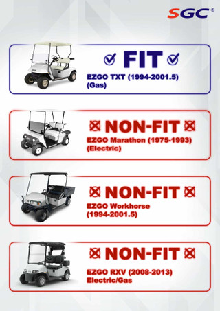 EZGO TXT  4" Block Lift Kit (1994-2001.5)