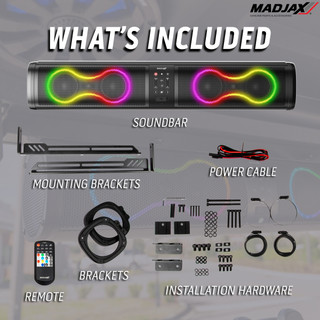 MadJax® 26 Inch Decibel Soundbar - Golf Cart Garage
