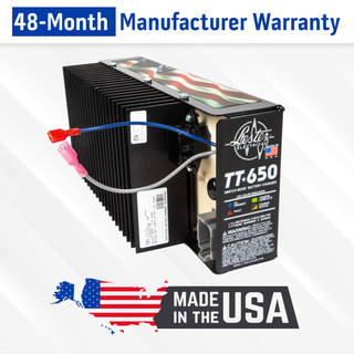 Lester TT-650W Battery Charger and DC Cord with Ring Terminals
