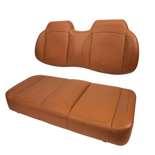 MJ Aspen Front Seat Cushions, EZGO TXT/RXV, Caramel Brown