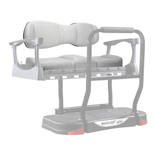 MJ Aspen Rear Seat Cushions, Genesis 250/300, Fog Gray