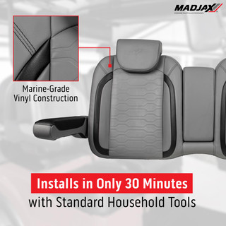 Commander Front Seat Cushions, EZGO RXV, Caramel