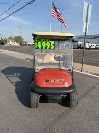 2014 Club Car Precedent Electric Utility Golf Cart w/ Cargo Box - Red