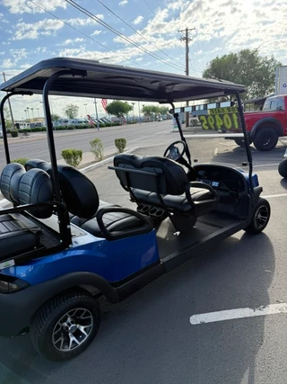 2023 Club Car Tempo 6-Passenger Electric Golf Cart - Blue