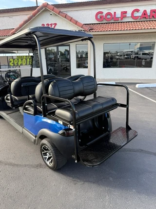 2023 Club Car Tempo 6-Passenger Electric Golf Cart - Blue