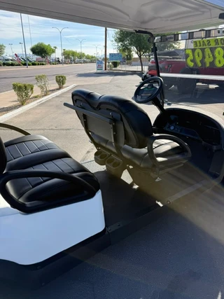 2020 Club Car Precedent 6 Passenger Electric Golf Cart - White