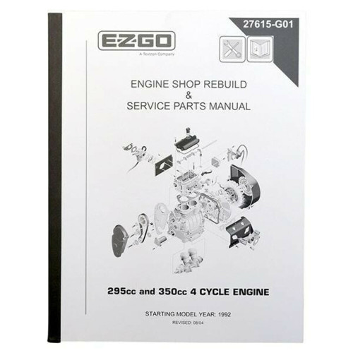Red Hawk EZGO 4-cycle Engine Golf Cart Maintenance Manual