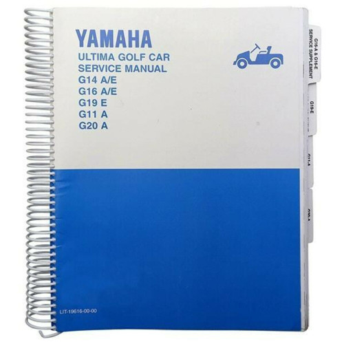 Red Hawk Yamaha G11/14/16/19/20 Golf Cart Service Manual, 1995-2002