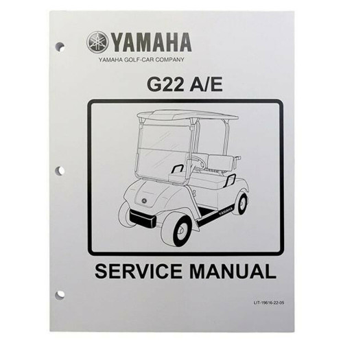 Red Hawk Yamaha G22 Golf Cart Service Manual, 2003-2006