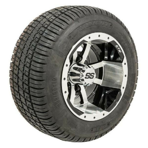 GTW GTW Storm Trooper Golf Cart Tire and Wheel Combo, 205/50-10 Set of 4 18 Tall