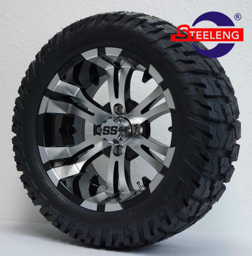 STEELENG 22x10.5-14" All Terrain Tire/Wheel Combo (22" Tall Premounted)