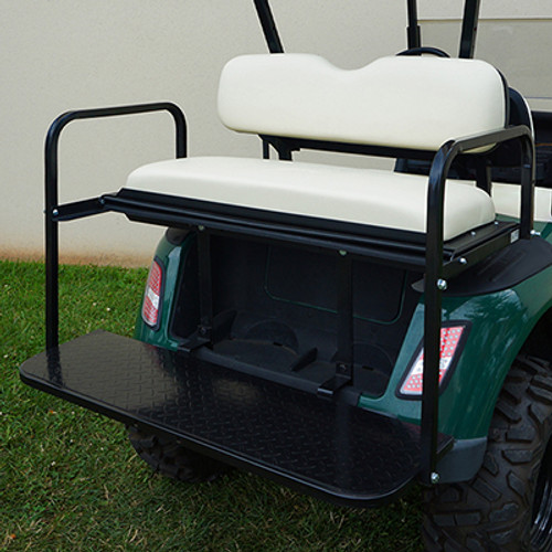 EZGO RXVGenesis 300 Aluminum Golf Cart Rear Seat Kit Sandstone Cushion Set,  01-044-204S