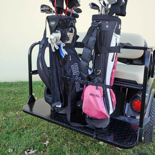 Red Hawk Golf Cart Rear Seat Golf Bag Attachment