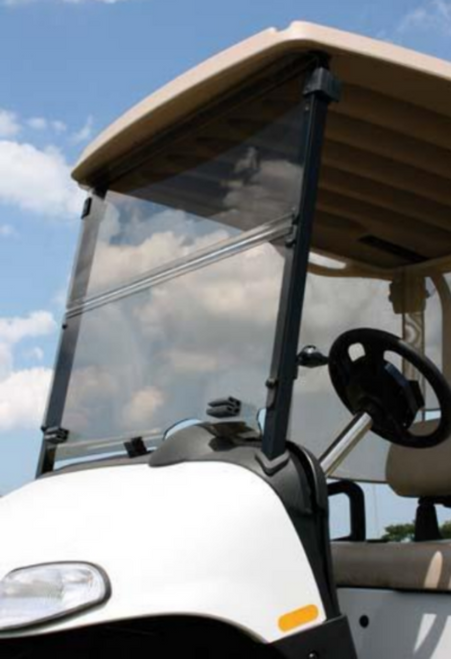 EZGO RXV Golf Cart Tinted Folding Windshield (2008-2023)