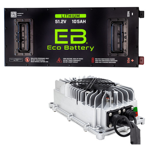 Eco Battery 48v -"Skinny" Lithium Golf Cart Battery Bundle