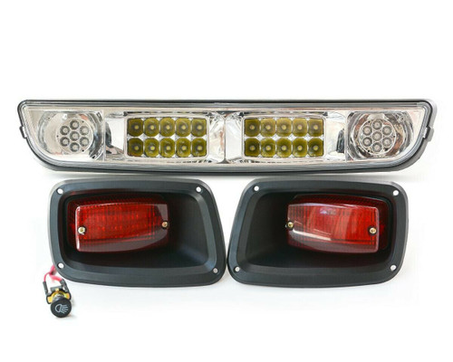 Red Hawk EZGO TXT Golf Cart Light Kit - Basic Regular or LED Lights Bar