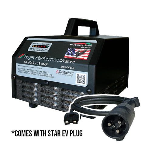 Star EV 48V Golf Cart Battery Charger with 3-Pin Plug - Eagle Performance