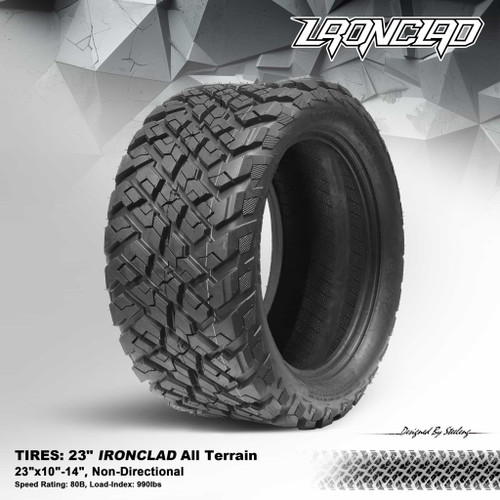 STEELENG 23″x10″-14″ Ironclad Hybrid AT Tire