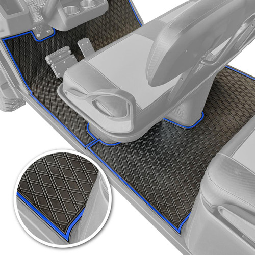 Xtreme Floor Mat Set, EZGO L6, Blue-GCM46