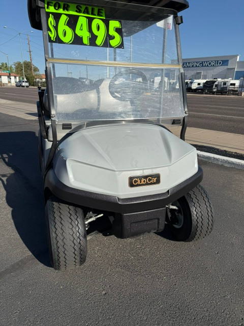 2020 Club Car Tempo Lithium Utility Golf Cart w/ Cargo Box - White
