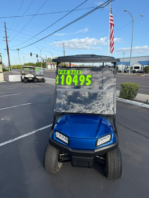 2023 Club Car Tempo 6-Passenger Electric Golf Cart - Blue