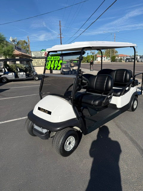 2020 Club Car Precedent 6 Passenger Electric Golf Cart - White