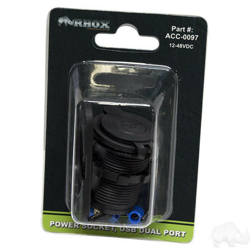 Dual USB 12V Charger For Golf Cart - Phone and Accessories