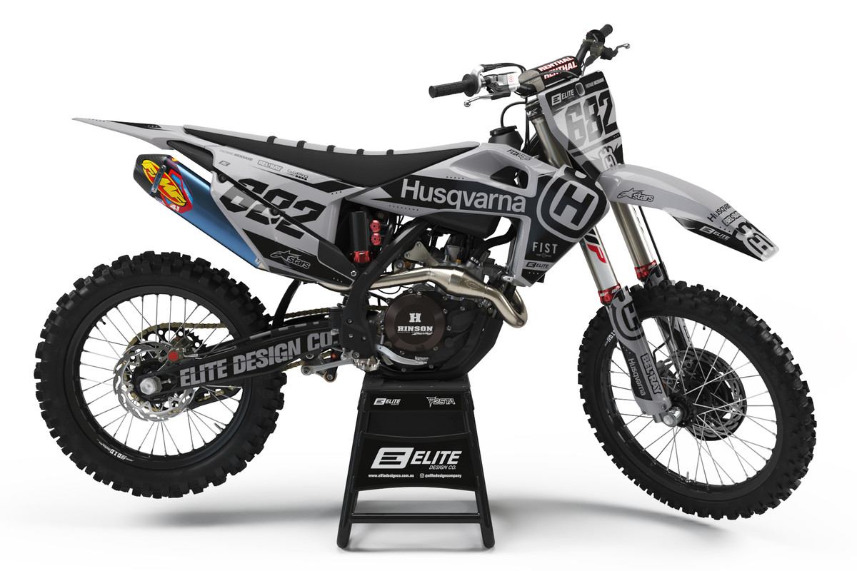 Husqvarna Oxide Grey Graphics Kit Elite Design Co.