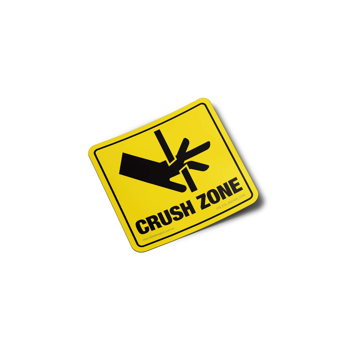 Crush Zone Safety Stickers Elite Design Co.