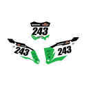 Kawasaki Hattah Number Plate Graphics